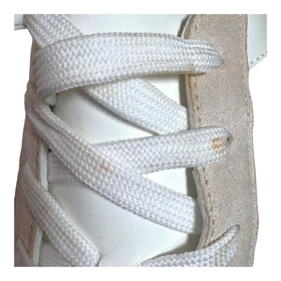 Zaylee White & Glitter Silver Lace-Up Sneakers With Stars US 10 Shoes Tennis SEE - Picture 5 of 16
